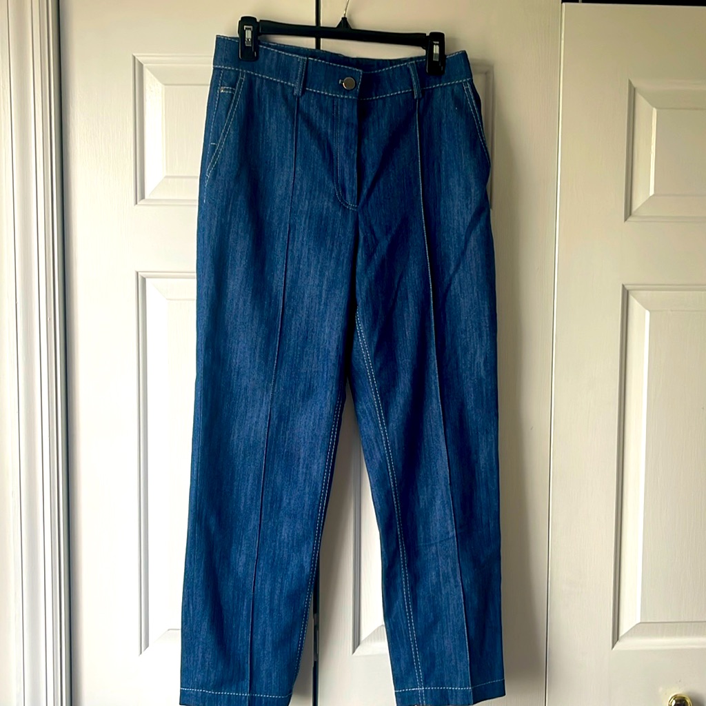 Akris Punto Swiss Designer Denim Pants Brand New